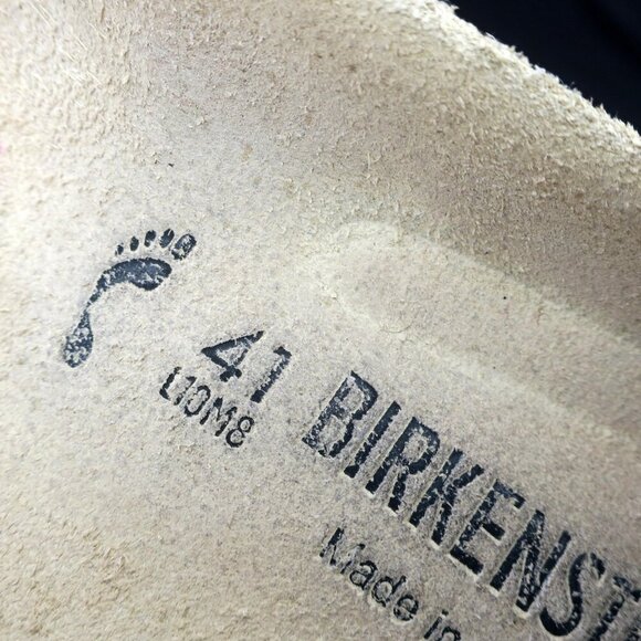 Birkenstock Madrid Slip-on Sandals Patent Blue Single Strap Women's 41 L10 - Picture 4 of 6